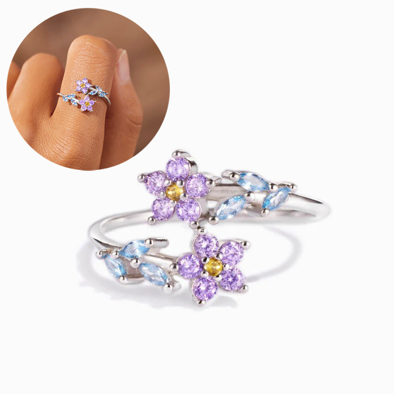 Purple Flower Ring