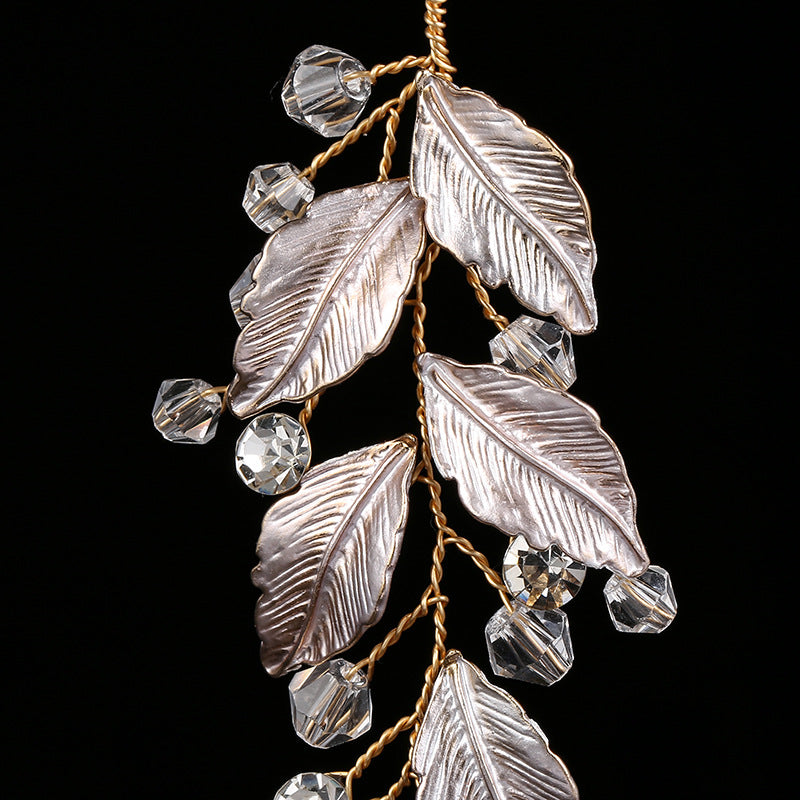 Wedding Bridal Hair Accessories Leaf Earrings