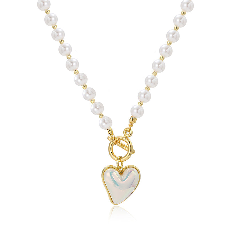 Heart Baroque Pearl Necklace