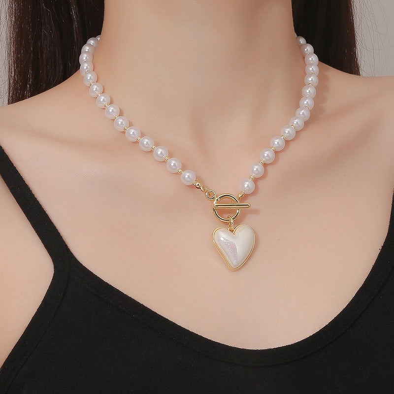 Heart Baroque Pearl Necklace